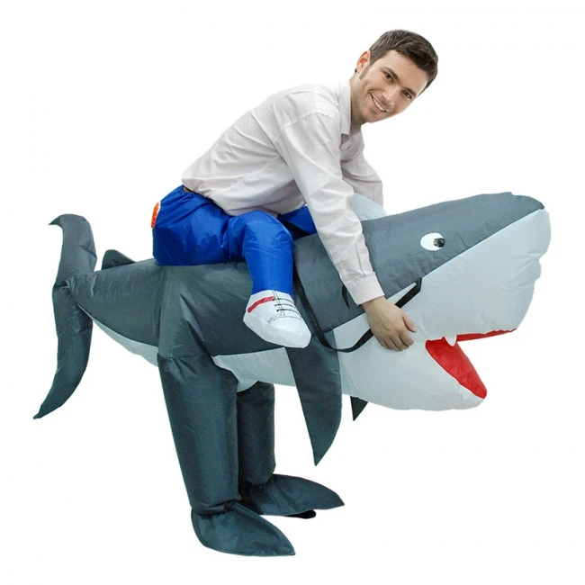 Inflatable Shark Riding Costume 5 Inflatable Shark Riding Costume - Image 5