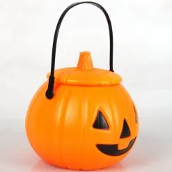 Halloween Plastic Pumpkin Lantern Light Candy Bag -Props Sales Store 11