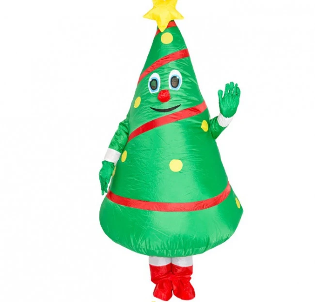 Giant Christmas Tree Inflatable Costume 1 Giant Christmas Tree Inflatable Costume