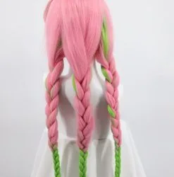 Demon Slayer Kanroji Mitsuri Pink Green Wig -Props Sales Store 54127 3 1