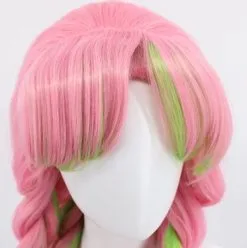 Demon Slayer Kanroji Mitsuri Pink Green Wig -Props Sales Store 54127 4