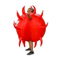 Flaming Heart On Fire Inflatable Costume -Props Sales Store hlw inflatable devilheart 3