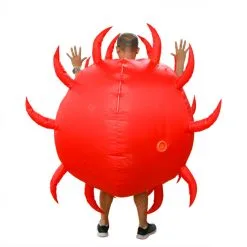 Flaming Heart On Fire Inflatable Costume -Props Sales Store hlw inflatable devilheart 4