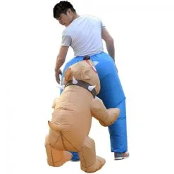 Dog Biting Butt Inflatable Costume 5 Dog Biting Butt Inflatable Costume -Props Sales Store hlw inflatable dogbite 2