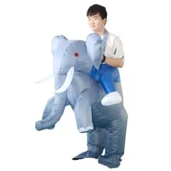 Riding Elephant Inflatable Costume -Props Sales Store hlw inflatable elephantride 2