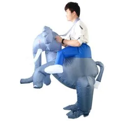 Riding Elephant Inflatable Costume -Props Sales Store hlw inflatable elephantride 4