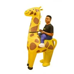 Riding Giraffe Inflatable Costume