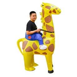 Riding Giraffe Inflatable Costume 9 Riding Giraffe Inflatable Costume -Props Sales Store hlw inflatable girafferide
