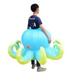 Blue Octopus Inflatable Costume -Props Sales Store hlw inflatable octopusblue 2