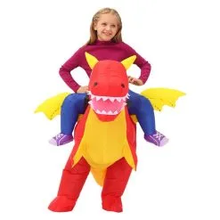 Riding Red Dragon Inflatable Costume -Props Sales Store hlw inflatable reddragon 5