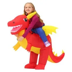Riding Red Dragon Inflatable Costume -Props Sales Store hlw inflatable reddragon 6