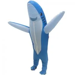 Blue Shark Inflatable Costume -Props Sales Store hlw inflatable sharkblue 5
