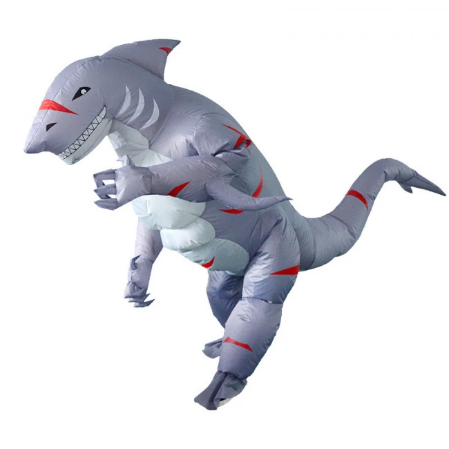 Shark Man Inflatable Costume 5 Shark Man Inflatable Costume - Image 5