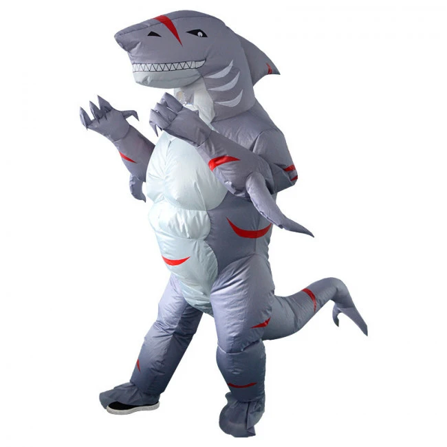 Shark Man Inflatable Costume 2 Shark Man Inflatable Costume - Image 2