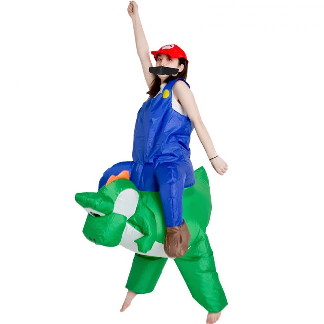 Riding Yoshi Inflatable Costume 1 Riding Yoshi Inflatable Costume