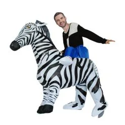 Riding Zebra Inflatable Costume -Props Sales Store hlw inflatable zebraride