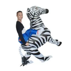 Riding Zebra Inflatable Costume -Props Sales Store hlw inflatable zebraride 3