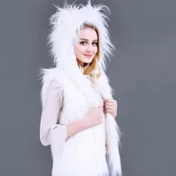LED Fur Scarf -Props Sales Store hlw ledfurscarfhood 4