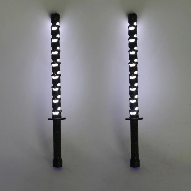 Black Widow Light Effect Batons Cosplay Prop 2 Black Widow Light Effect Batons Cosplay Prop - Image 2