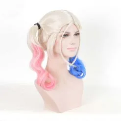 Harley Quinn Hair Wig For Adults 6 Harley Quinn Hair Wig For Adults -Props Sales Store hlw wig harleyquinn 2