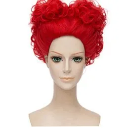 Alice In Wonderland Red Queen Of Hairs Hair Wig For Adults