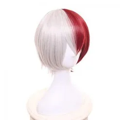 Shoto Todoroki Uniform From My Hero Academia Cosplay Wig 7 Shoto Todoroki Uniform From My Hero Academia Cosplay Wig -Props Sales Store hlw wig todoroki 2