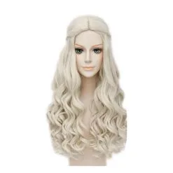 White Queen Alice In Wonderland Hair Wig -Props Sales Store hlw wig whitequeen 1