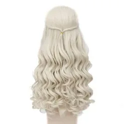 White Queen Alice In Wonderland Hair Wig -Props Sales Store hlw wig whitequeen 3