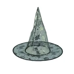 Halloween Prop Witch Mesh Hat Costume -Props Sales Store hlw witch meshhat 5