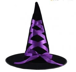 Halloween Prop Masquerade Ball Witch Padding Hat Costume -Props Sales Store hlw witch ribbonhat 2