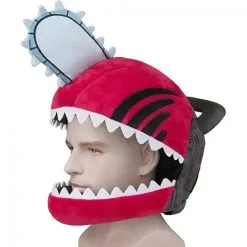 Denji Chainsaw Head Cover Plush Cosplay Costume Prop From Chainsaw Man -Props Sales Store t hat chainsaw 2